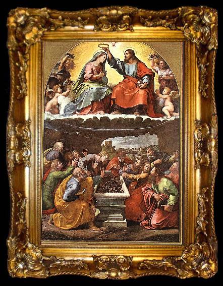 framed  Giulio Romano Coronation of the Virgin, ta009-2